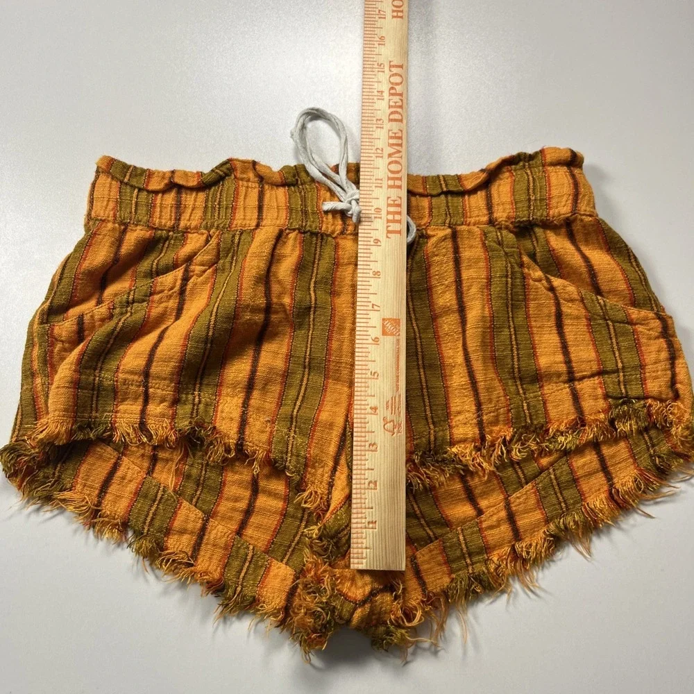 BDG Urban Outfitters Mini‎ Shorts Size L Linen Blend Striped Hot Pants Lot of 2